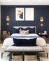 Modern Plug in Wall Sconce with Cord Set of 2 Brass Wall Light